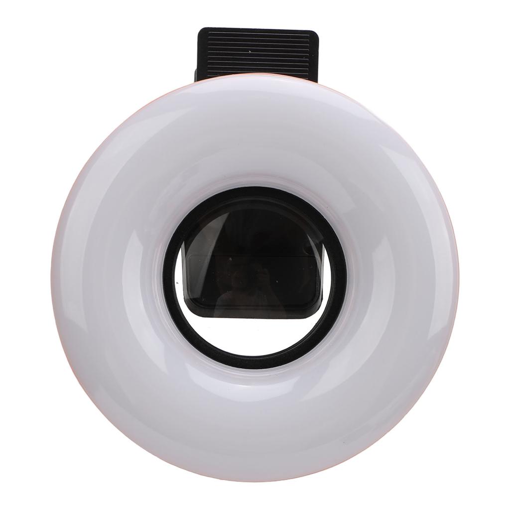 Makro-Objektiv 15-facher Zoom mit LED-Fülllicht 3 Lichtmodi 5 Helligkeitsstufen USB 200mAh Handy-Makro-Objektiv mit Clip für Wimpern Schmuck Fotografie