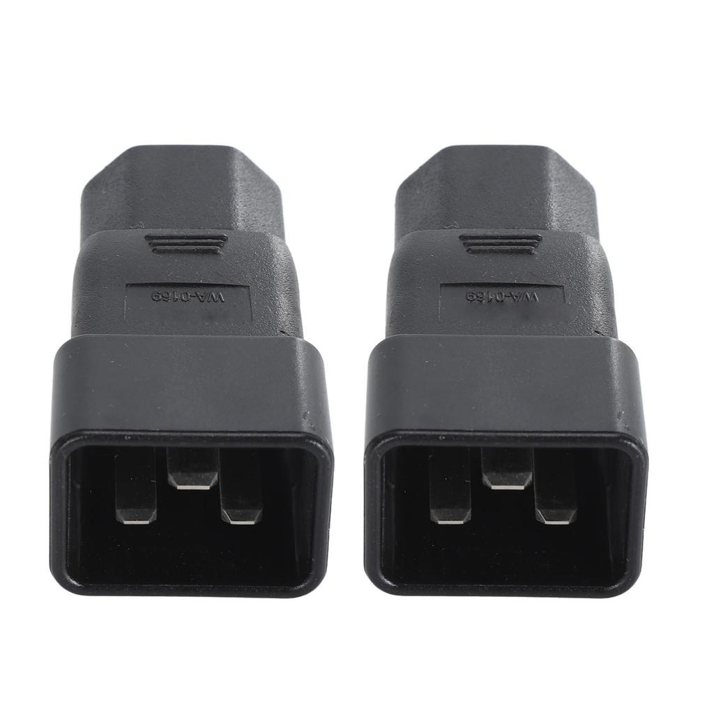 2pcs IEC320 C20 to IEC320 C21 Power Adapter Professional Plug and Play C20 to C21 Power Plug Adapter for UPS Power PDU