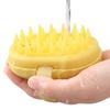 Peeling Scalp Rubber Brush Refillable Plan Double Use For Dry Hair And Wet Bathing Soft Bristles Not Slip Home Fitness Travel