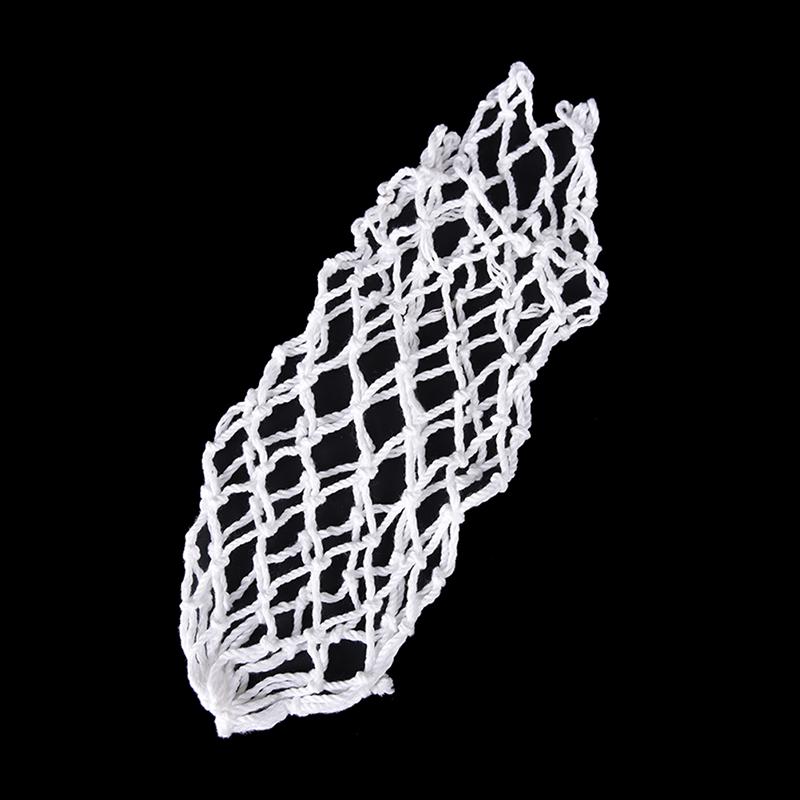 6 ks/sada Bílé síťové kapsy na kulečníkový stůl z bavlny