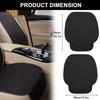 2PCS Car Seat Covers Cushion Pad Breathable Anti Slip Auto Seat Protector Pad With Storage Pocket Universal Fit For Most Automotive, Truck, SUV, And