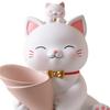 Minimalist Resin Cat Statue Figurines Planters Flower Pot Indoor Arrangements Vase for