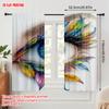 Plane Printing Curtains Digital Printed Brilliant Iris Eyes Polyester Without Rod All Seasons Ldeal Bedroom Made Of Decor