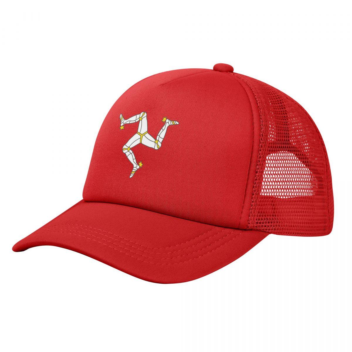

Isle Of Unisex TT Motorcycle Trucker Cap Unisex Women Hip-Hop Motorbike Hat Sun Hat Breathable Snapback Caps Mesh Baseball Caps Summer One Size