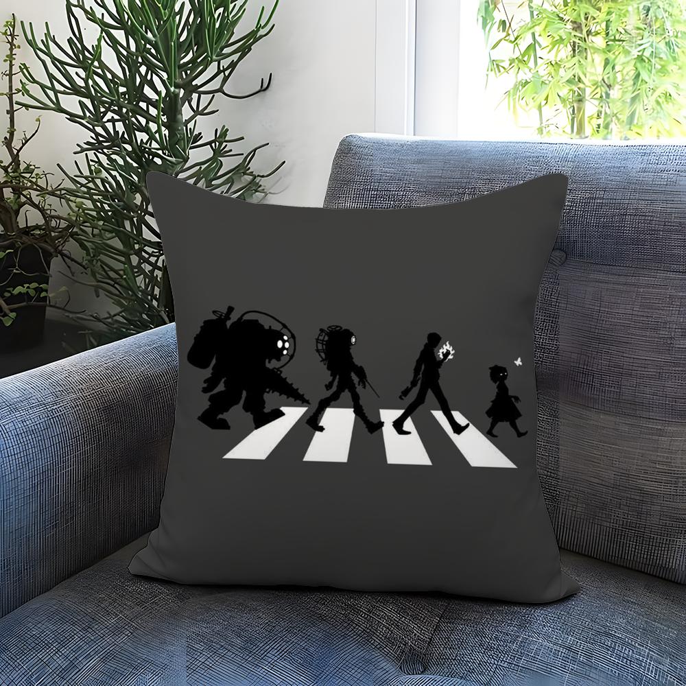 Fanart B-BioShock RaptureS Cushion Cover Comfortable Reversible Pillow Cover Ideal for Car Sofa Bedroom & Beyond
