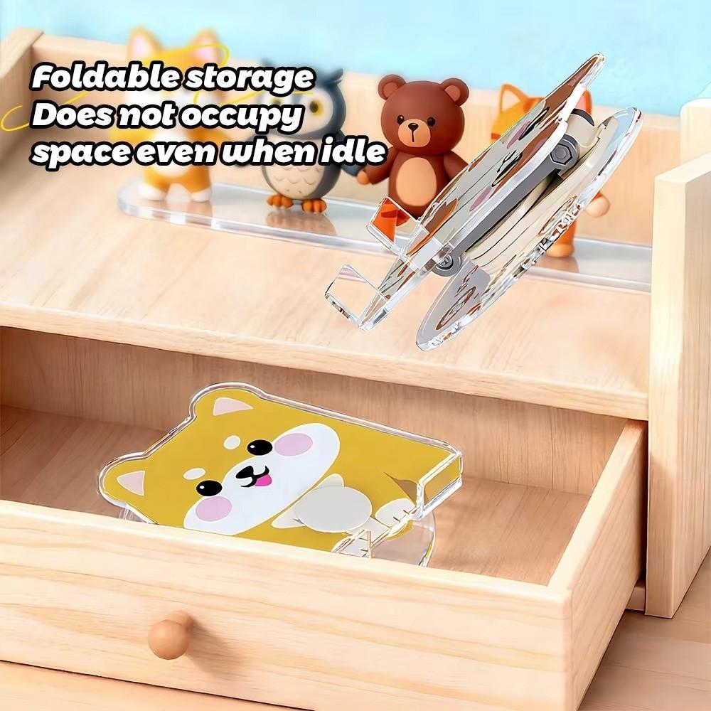 Acrylic Animal Phone Stand 360° Rotatable Phone Bracket Universal Cell Phone Holder Home Office