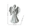 A Nordic-Style Pure White Guardian Angel Statue with a Bouquet Design, a Healing Ornament for Home Decoration, the First Choice for Gift-Giving and Cr