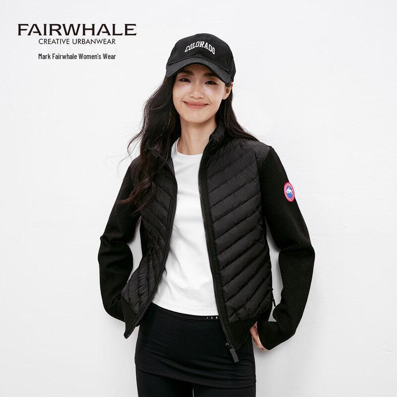 

Mark Fairwhale Women s Lightweight Knit-Paneled Down Jacket M