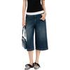 PINKO Pink High-Waisted Wide-Leg Denim Three-Quarter Shorts Women shorts PAF261358101