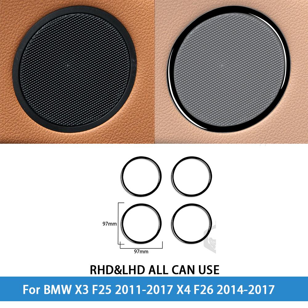 For BMW X3 F25 2011-2017 X4 F26 2014-2017Car Accessories Piano Black Interior Air Vent Taillight Console Trim Modified Sticker