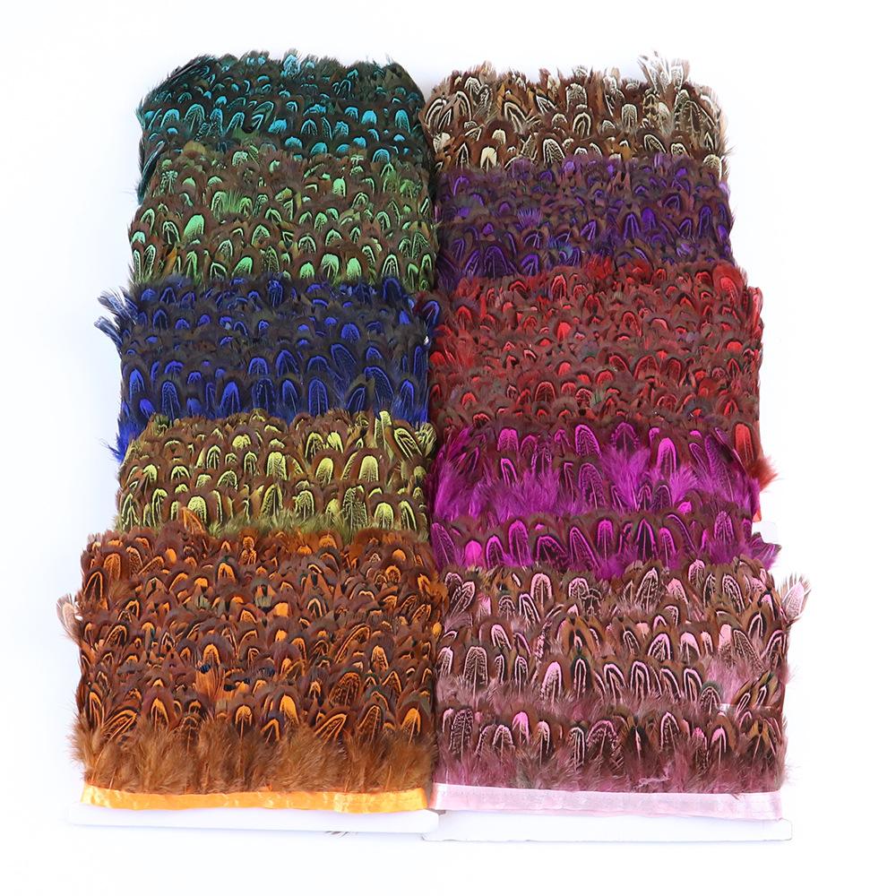 Wild Pheasant Cloth Dachang Cloth Stage Shooting Props Colored Pheasant Fur Cloth Cloth Clothing Skirt