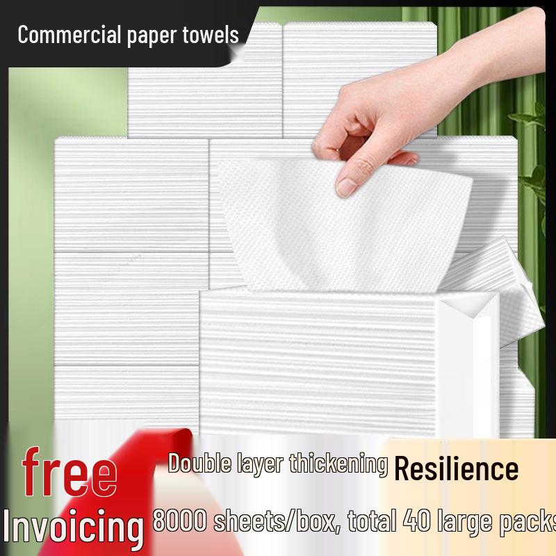 Lidehui Double-Layer Hand Wiping Paper for Hotel, Bathroom, and Kitchen