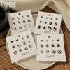 Umiwe earrings set surgical stainless steel ladies Popularity Compatible with metal allergies Fashionable cute small South Korea woman accessories