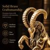 Handmade Brass Ornament Brass Desktop Decoration Collectibles Brass Figurine  Office Decor