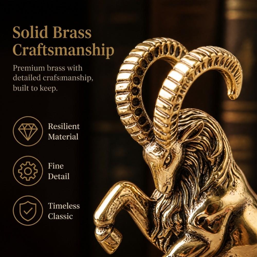 Handmade Brass Ornament Brass Desktop Decoration Collectibles Brass Figurine Office Decor