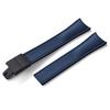 Premium Grade Curved End CTS FKM Rubber Watch Band 20mm 22mm Quick Release Butterfly Buckle Waterproof Soft Flexible Diver Style