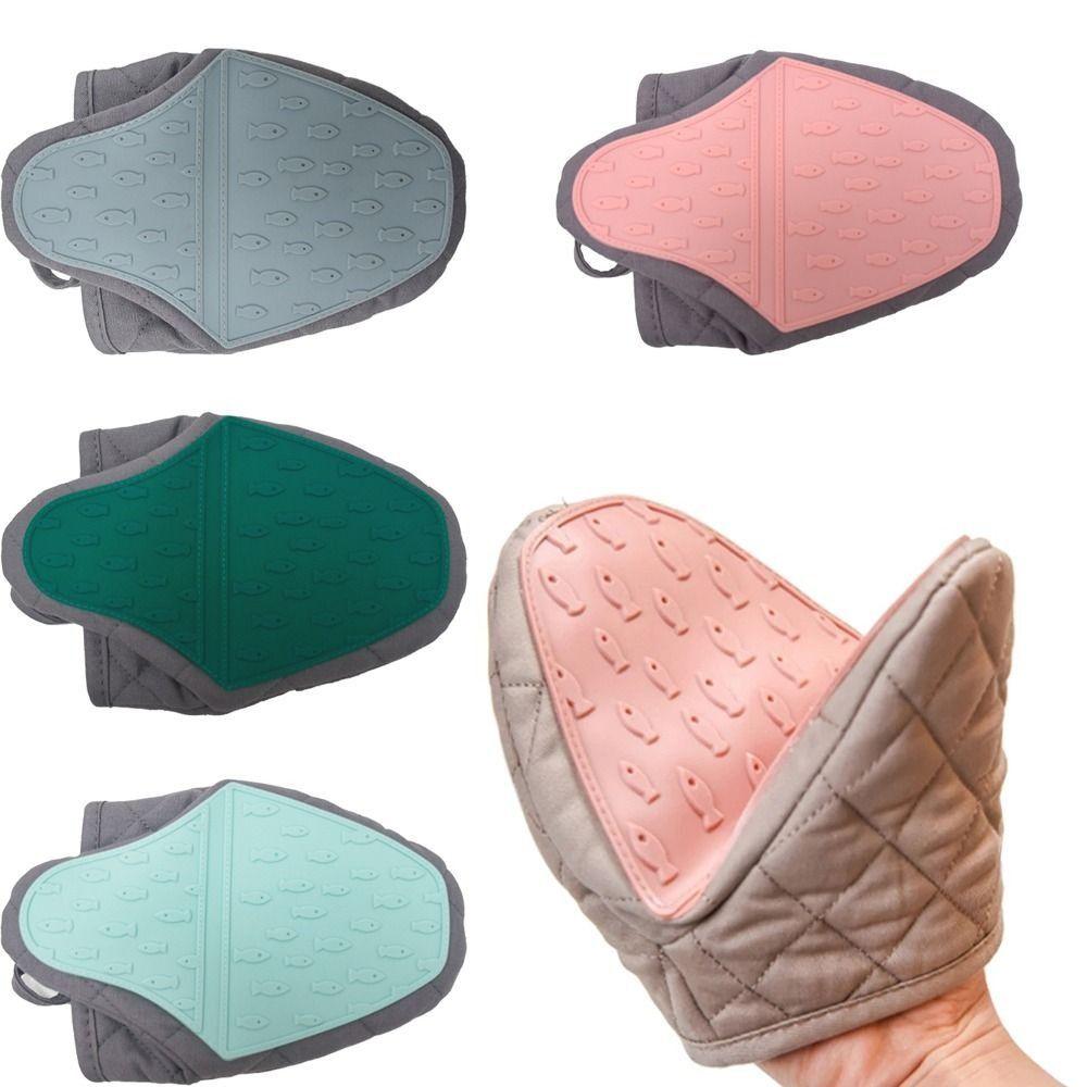 Heat Resistant Oven Gloves Non-Slip Anti Scald Gloves Multi-purpose Hand Clip  Cooking