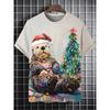 Herren Tier Lustige Katze Bedrucktes T-Shirt Kurzarm T-Shirt Tops 3D-Druck O-Ausschnitt Shirts Party Sommer Lässig Herrenbekleidung
