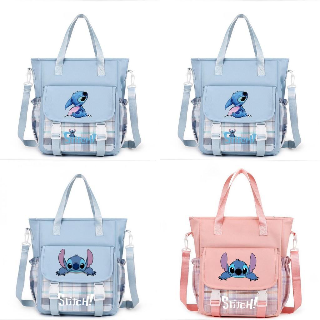 Lilo Stitch Kids Canvas Shoulder Bag With Colorful Print For Daily Use