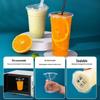 ONYLM 95mm Disposable Transparent Plastic Cups