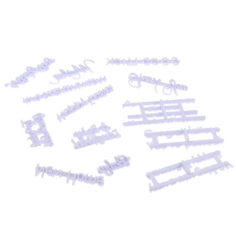 Diy Alphabet Letter Cake Mold Blessing Cookie Biscuit Stamp Embosser Cutter Fondant Cake Decoration Tool Biscuits Baking Tool