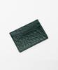 Bedford11Th Wave Pocket Card Case [Cowhide Crocodile Embossed 4 Colors]