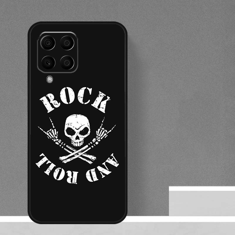 Rock and Roll Skull Case For Samsung Galaxy M23 M20 M32 M52 M56 M16 M36 M54 M34 M14 M35 M55 M15 M11 M31 M13 M53