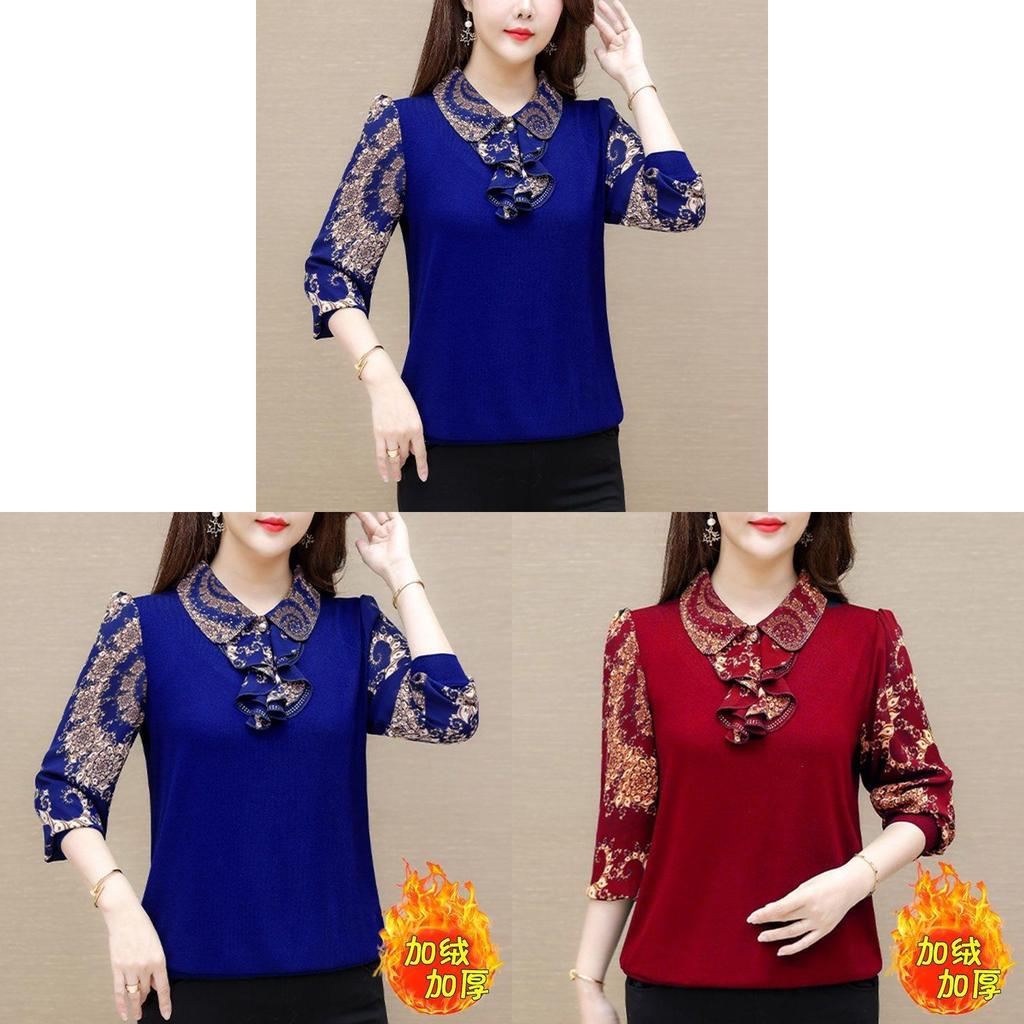 Casual Linen Blend Blouse With Polo Neck And Ruffle Collar For Spring Summer Women