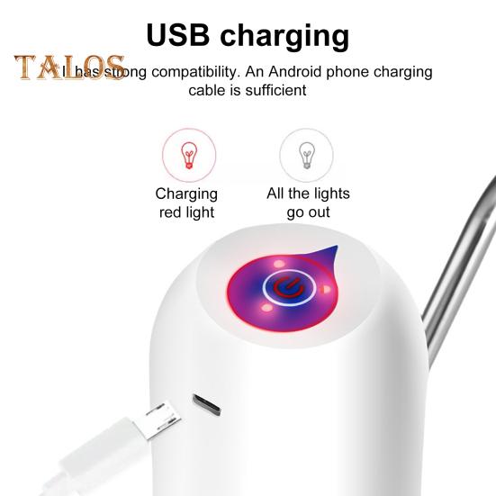 Elektryczna Pompka do Wody Bezprzewodowy Dozownik do Butelki z Wodą Ładowany przez USB Pompka do Wody Pitnej Przenośna Pompka do Gier Plenerowych dla Dzieci Kemping