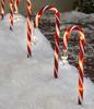 Candy Cane Solar LED Christmas Garden Lights - Plug-Free Outdoor Decor