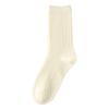 Women's Autumn and Winter Fleece and Wool Socks That Are Not Bulky, Mid-calf Socks for Warmth, Long Calf Pile Socks