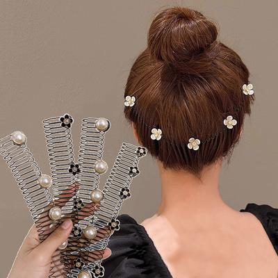 Vintage bloem haarkam clip mode cartoon elastische haarband hoofdband hoofddeksels voor dames kinderen haaraccessoires