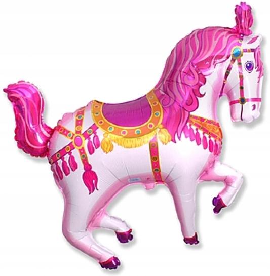 Foil Balloon 14" Fx - "Circus Horse" (Pink) 1 Piece