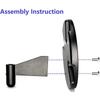 Adjustable Bracket Wall Mounted Microphone Support Fixed Base Punching Holes Universal Microphone and Light Holder