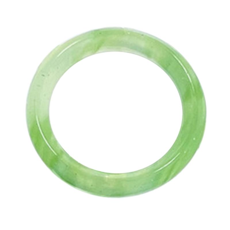 Retro Transparent Colourful Acrylic Resin Round Rings Minimalist Geometric Rings For Girls Colorful Marble Pattern Jewelry Gifts