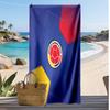 Colombia Football Print Beach Towel Quick Dry Super Absorbent Soft Bath Towel for Swimming Beach Travel Fan Souvenir Gift