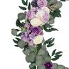 2 Pieces Artificial Floral Swag Wedding Welcome Signs Backdrop Wall Decor Decorative