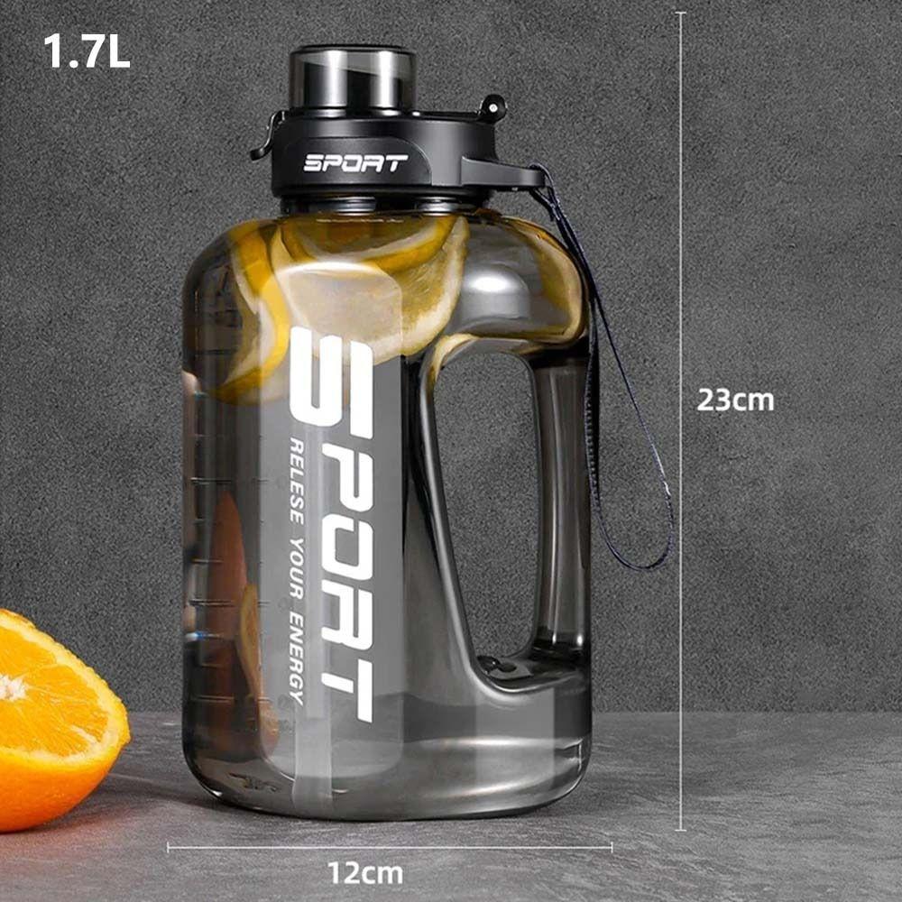 Sportovní láhev na vodu s velkým objemem a stupnicí, fitness pitný pohár, cestovní konvice na cyklistiku, do posilovny