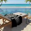 Punisher Skull Microfiber Beach Towel Quick Dry Sand Free Black Print Soft Absorbent Pool Gym Sports Towel Bathroom Accessories