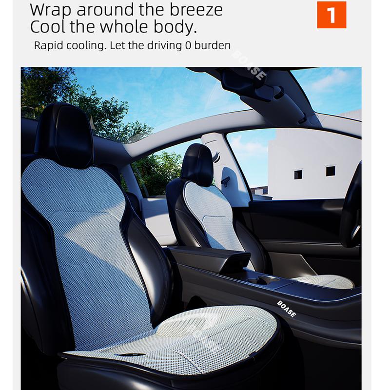 AMM1 For Tesla Model 3 Y Ventilation Seat Cushion DC 12V Spacer Car Summer Cool Air Seat Cushion Fast Blowing Ventilation Seat Coolin