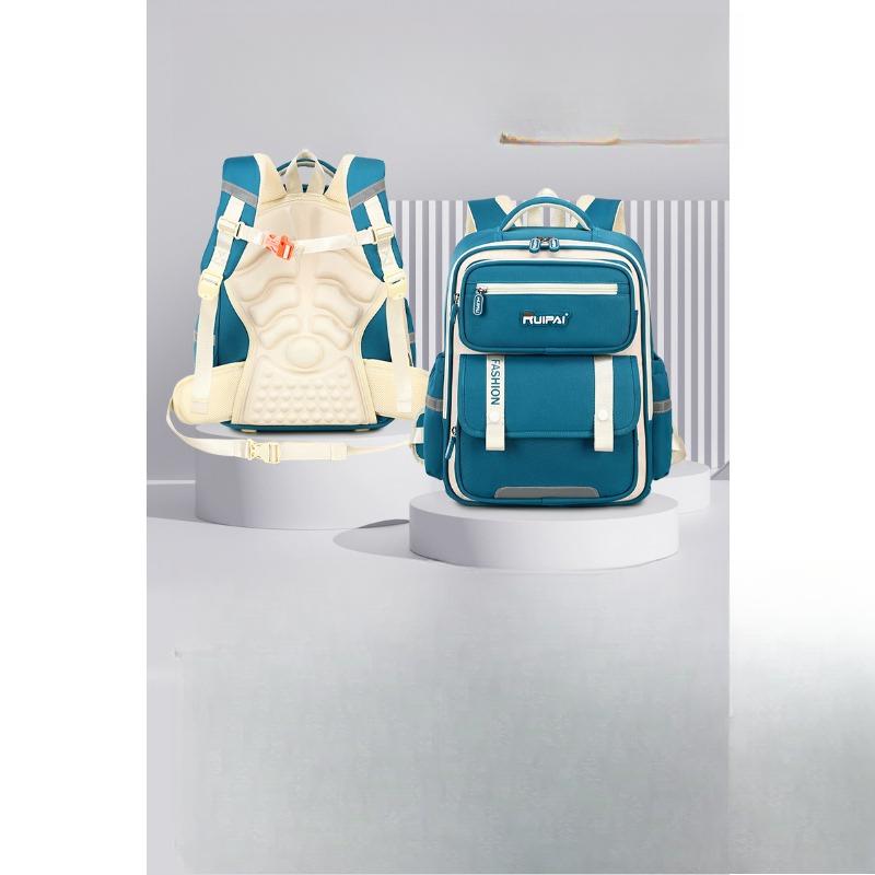 Children's Backpack with Multiple Layers of Cloud Backpacks, Boys' Primary School Back Support Backpacks