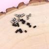 500pcs M2.5 M3 M4 DIN913 304 Stainless Steel Black Hex Hexagon Socket Allen Flat Point Grub Bolt Set Screw Kit Box