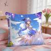 Ganyu Genshin Impact Cushion Cover Square Short Plush Pillow Case Living Room Sofa Home Decor Funda X
