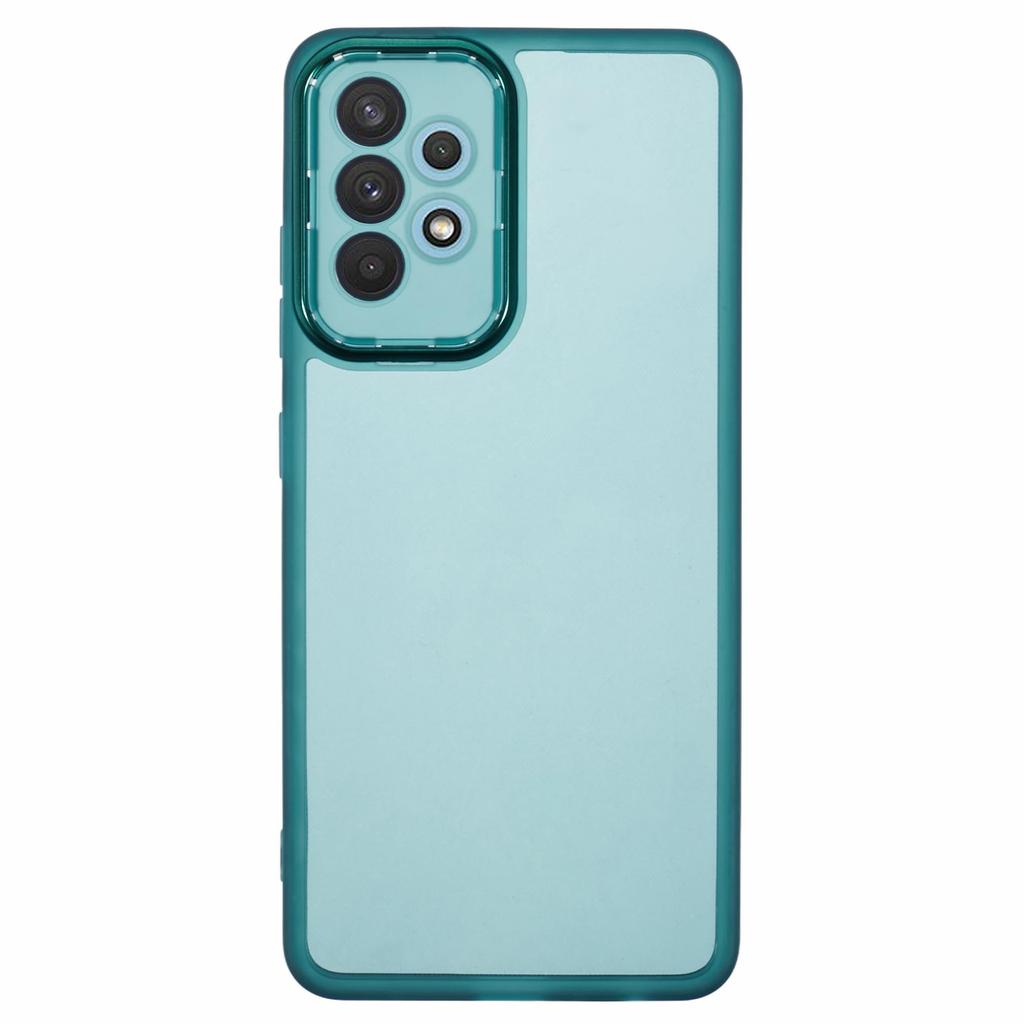 DKSM Series For Samsung Galaxy M32 5G/A32 5G Case Electroplated Camera Frame TPU Phone Cover