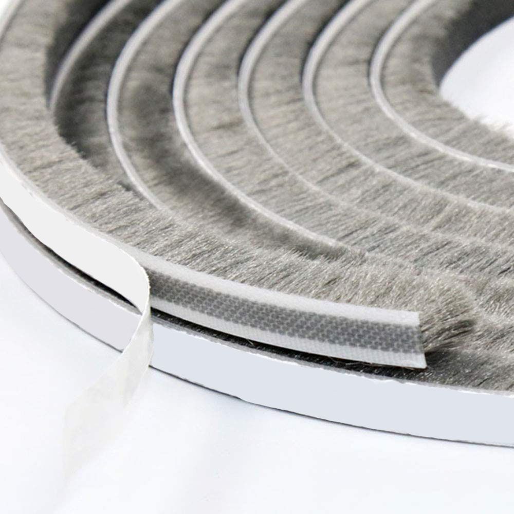 Door Strip Tape Gadgets Sealing Strip Pile Weatherstrip Self Adhesive Door and window seal