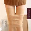 Women's Nude Thin Fleece Slimming Leggings for Fall/Winter, Warm Tights for a Bare-Leg Look