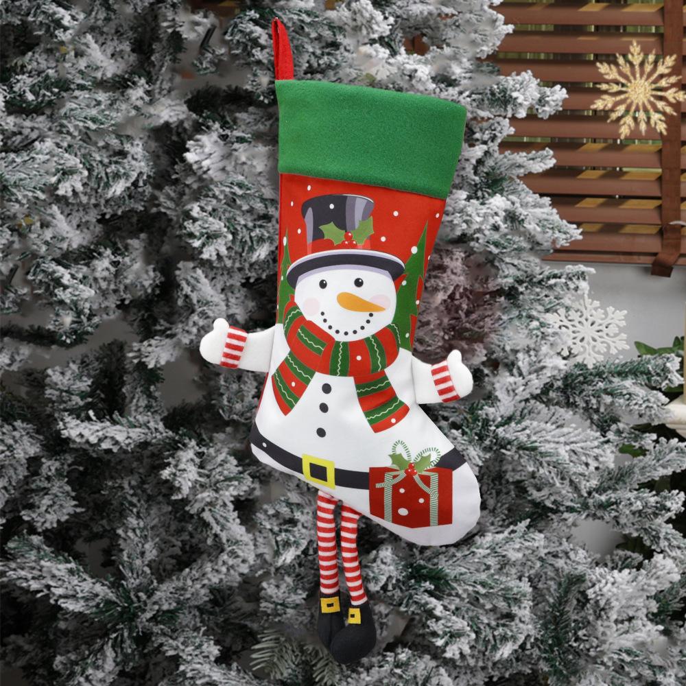 Christmas Decorations, Large Santa Elk Snowman Penguin Gift Bag, Christmas Pendant Supplies