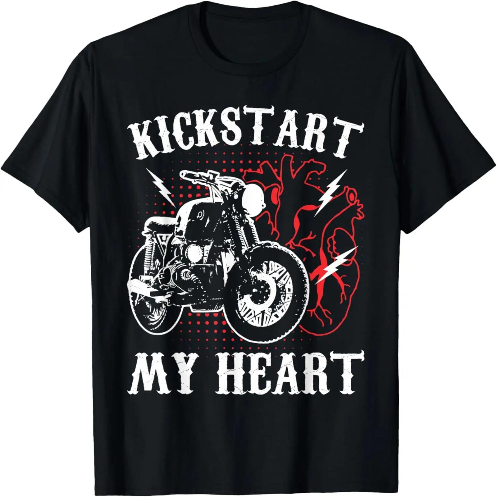

Kickstart My Heart Motorcycle Rider T-Shirt XXXXXL чёрный