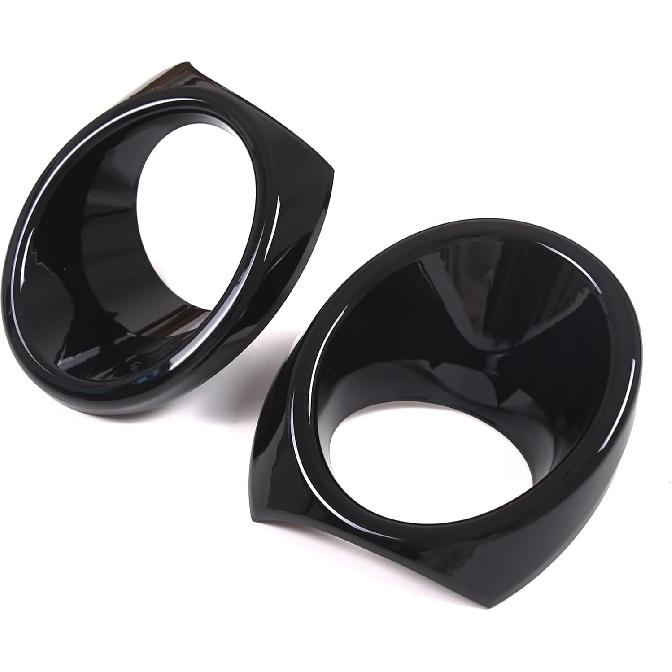 2PCS Car Front Fog Lights Ring Cover Trim for Honda Pilot 2019 2020 2021 2022, ABS Material Automotive Front Bumper Driving Fog Lamp Light Decorative