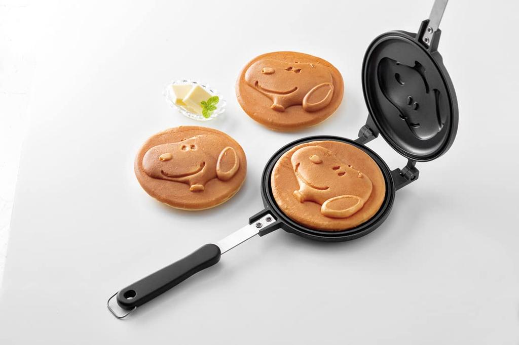 Skater Hotcake Maker Fun for Parents and Direct Flame Snoopy Easy To - Children, Compatible, Aluminum, Design, Clean, ALHOC1-A
